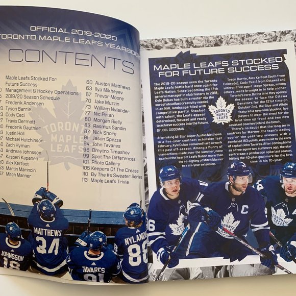 Toronto Maple Leafs 2019-2020 Official Yearbook Program - Picture 6 of 9